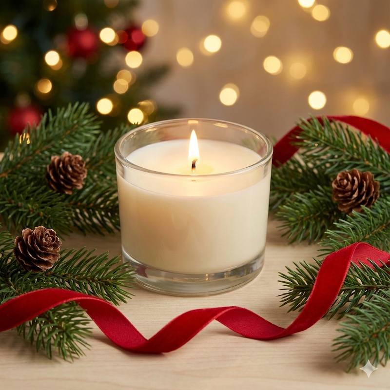 Bougie ambiance Noël